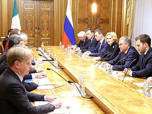 Meeting of Chairman of the State Duma Viacheslav Volodin and President of the Chamber of Deputies of the Italian Parliament Roberto Fico