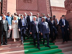 Meeting of Chairman of the State Duma Vyacheslav Volodin and Speaker of the Lok Sabha of the Parliament of the Republic of India Om Birla