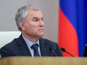 Jefe de la Duma Estatal Vyacheslav Volodin