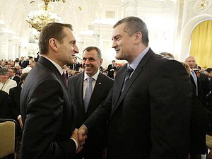 18 марта В.Путин выступил в Кремле перед депутатами Федерального Собрания в связи с обращением Республики Крым и города Севастополя о приёме в состав Российской Федерации