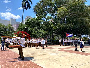 Chairman of the State Duma Vyacheslav Volodin laid a wreath at the José Martí Memorial