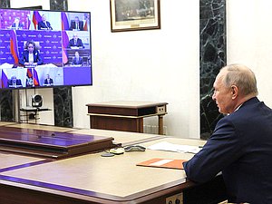 Совещание с постоянными членами Совета Безопасности. Фото: kremlin.ru