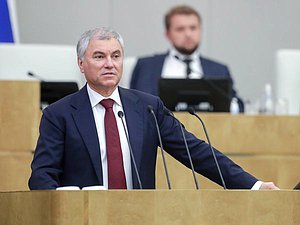 Chairman of the State Duma Vyacheslav Volodin