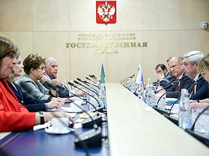 Meeting of First Deputy Chairman of the State Duma Ivan Melnikov and delegation of the Workers' Party of Brazil