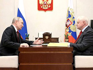 Встреча Президента РФ Владимира Путина с руководителем фракции «Справедливая Россия — За правду» Сергеем Мироновым. Фото: kremlin.ru