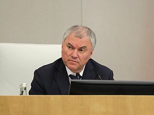 Chairman of the State Duma Vyacheslav Volodin