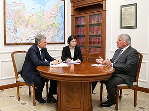 Chairman of the State Duma Viacheslav Volodin and President of the Billy Graham Evangelistic Association Franklin Graham