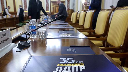 Встреча Председателя Правительства РФ Михаила Мишустина с членами фракции ЛДПР