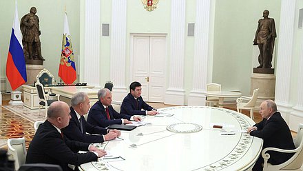 Встреча Президента РФ Владимира Путина с председателями парламентов государств – членов ОДКБ