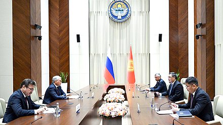 Встреча Председателя Государственной Думы Вячеслава Володина с Президентом Киргизской Республики Садыром Жапаровым
