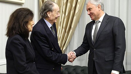 Председатель ГД Вячеслав Володин, Граф Петр Петрович Шереметев с супругой Югетт