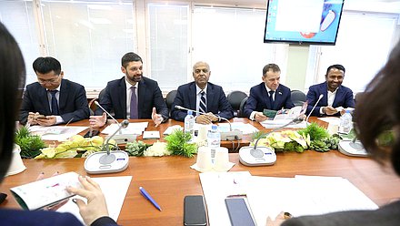 Meeting of Interparliamentary Group on strengthening friendly interaction between Russia and Bangladesh with Ambassador of Bangladesh to Russia Saiful Hoque