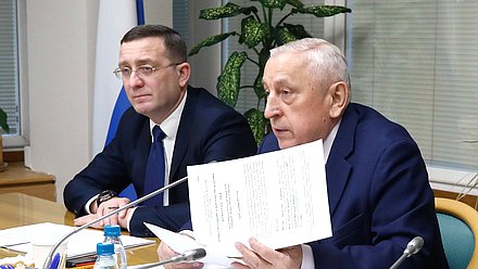 Председатель Комитета по развитию Дальнего Востока и Арктики Николай Харитонов и Первый заместитель Председателя Комитета Вячеслав Логинов