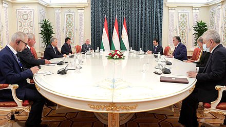 Meeting of heads of the parliamentary delegations with President of the Republic of Tajikistan Emomali Rahmon