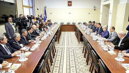 Meeting with the delegation of the People's Council of the Syrian Arab Republic