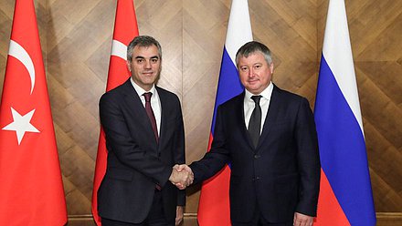 Chief of Staff of the State Duma Igor Diveikin and Secretary General of the Grand National Assembly of Türkiye Talip Uzun