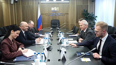 Встреча Председателя Комитета по физической культуре и спорту Олега Матыцина с делегацией посольства Республики Беларусь в РФ