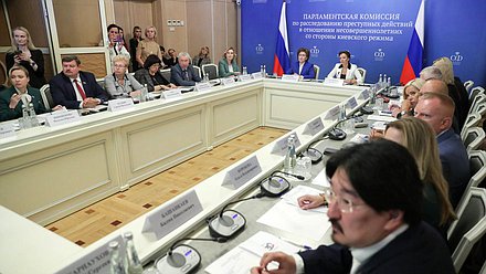 Meeting of the Parliamentary Commission on Investigation of the Crimes Committed by the Kiev regime Against Minors