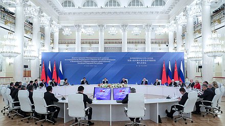 Formal opening of the 9th meeting of the Inter-parliamentary Commission on Cooperation between the Federal Assembly of the Russian Federation and the National People's Congress