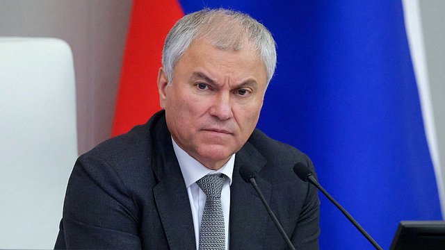 Chairman of the State Duma Vyacheslav Volodin