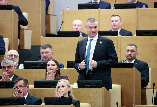 Руководитель фракции ЛДПР Леонид Слуцкий