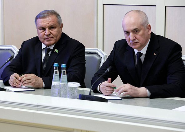 Встреча Председателя Государственной Думы Вячеслава Володина с Председателем Меджлиса Туркменистана Дуньягозелью Гулмановой