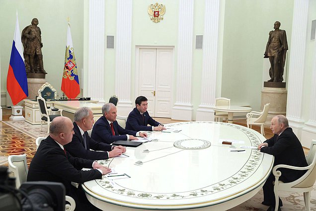 Встреча Президента РФ Владимира Путина с председателями парламентов государств – членов ОДКБ