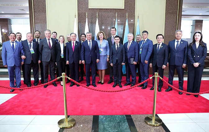 Meeting of Chairman of the State Duma Viacheslav Volodin and Chairman of the Mazhilis of the Parliament of the Republic of Kazakhstan Nurlan Nigmatulin