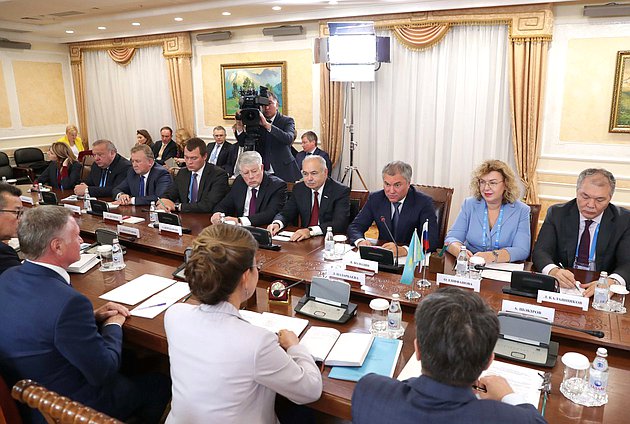 Meeting of Chairman of the State Duma Viacheslav Volodin and Chairwoman of the Senate of the Republic of Kazakhstan Dariga Nazarbayeva