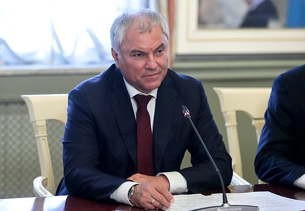 Chairman of the State Duma Vyacheslav Volodin