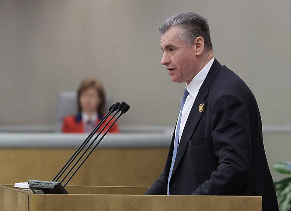 Руководитель фракции ЛДПР Леонид Слуцкий