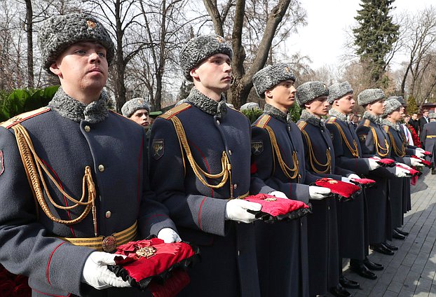 Церемония прощания с руководителем фракции ЛДПР Владимиром Жириновским