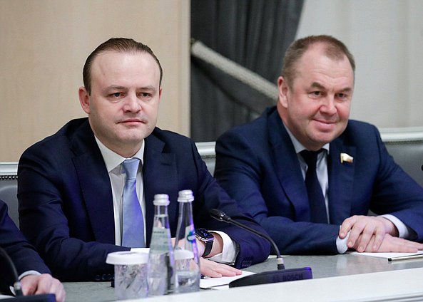 Deputy Chairman of the State Duma Vladislav Davankov and Deputy Chairman of the Committee on Economic Policy Stanislav Naumov