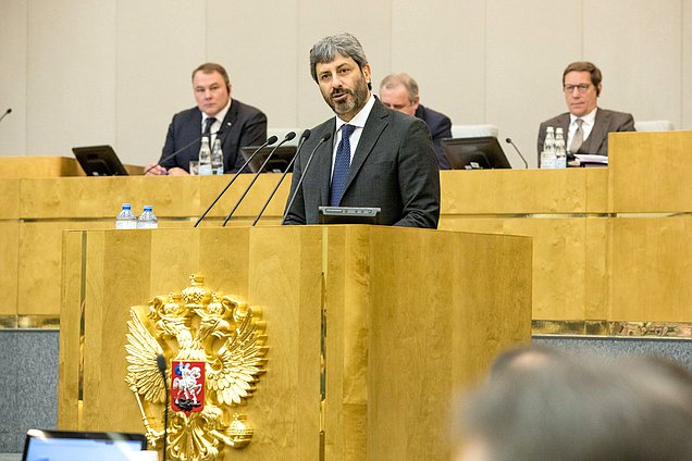 President of the Chamber of Deputies of the Parliament of Italy Roberto Fico