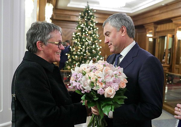 Chairman of the State Duma Viacheslav Volodin and PACE President Liliane Maury Pasquier