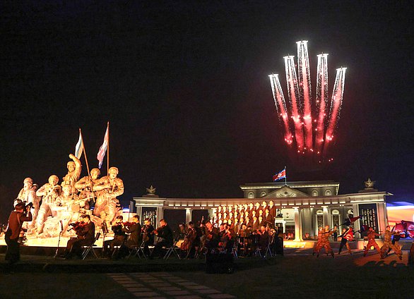 Церемония открытия Мемориального комплекса и Музея боевых подвигов героев зарубежной военной операции