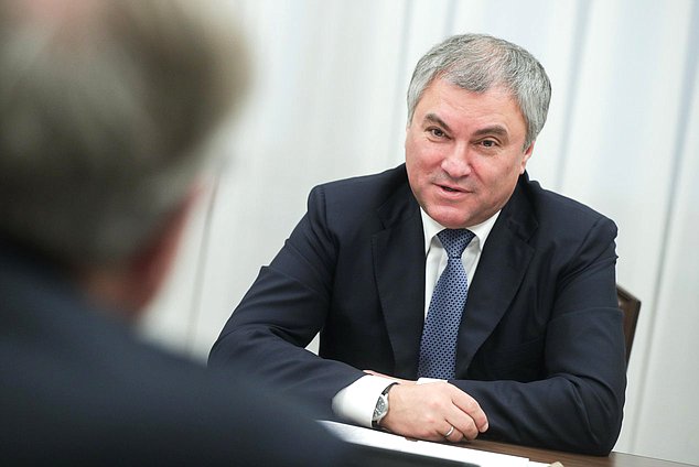 Chairman of the State Duma Viacheslav Volodin