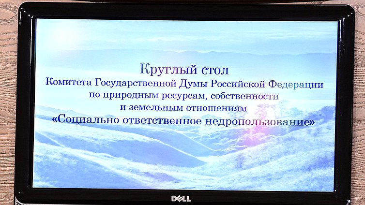 Круглый стол «Социально ответственное недропользование» в рамках выездного заседания Комитета по природным ресурсам, собственности и земельным отношениям