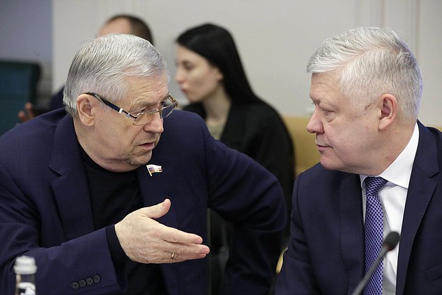 Chairman of the Committee on Security and Corruption Control Vasily Piskarev and Deputy Chairman of the Committee Ernest Valeev