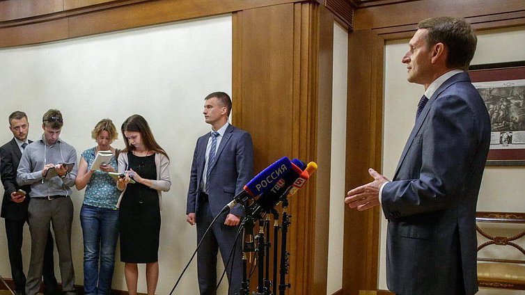 Комментарий Сергея Нарышкина о визовых ограничениях США для Валентины Матвиенко

