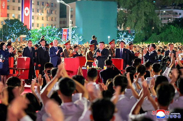 Gala concert on the occasion of the 80th anniversary of Korea's liberation from Japanese colonial rule. Photo credit: KCNA