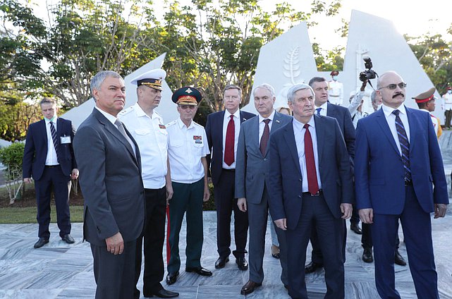 Chairman of the State Duma Vyacheslav Volodin and First Deputy Chairman of the State Duma Ivan Melnikov