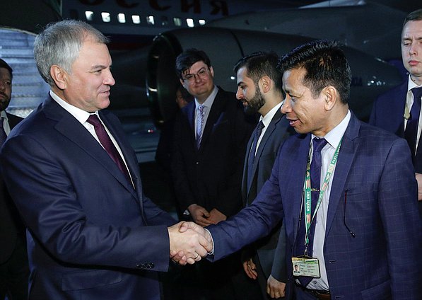 Chairman of the State Duma Vyacheslav Volodin arrived in Mumbai