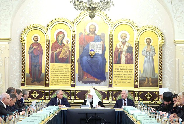 Председатель Государственной Думы Вячеслав Володин принял участие в 34-м совместном заседании Наблюдательного, Попечительского и Общественного советов по изданию Православной энциклопедии