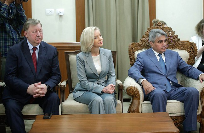 Chairman of the Committee on Agrarian Issues Vladimir Kashin, Chairwoman of the Committee on Culture Olga Kazakova and leader of the New People faction Alexey Nechaev