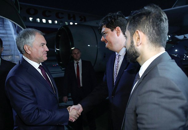 Chairman of the State Duma Vyacheslav Volodin arrived in Mumbai