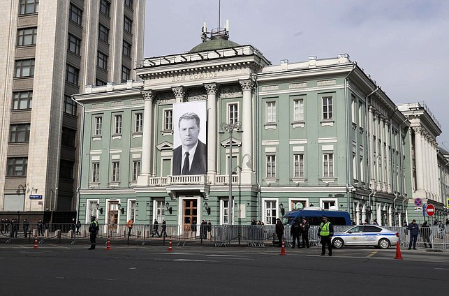 Церемония прощания с руководителем фракции ЛДПР Владимиром Жириновским