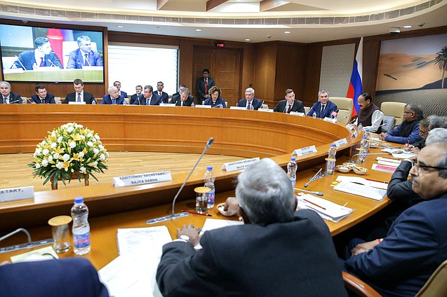 Meeting of Chairman of the State Duma Viacheslav Volodin and Vice-President, Chairman of the Council of States of the Parliament of the Republic of India Muppavarapu Venkaiah Naidu