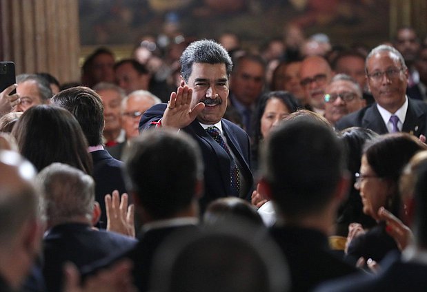 President-elect of the Bolivarian Republic of Venezuela Nicolás Maduro