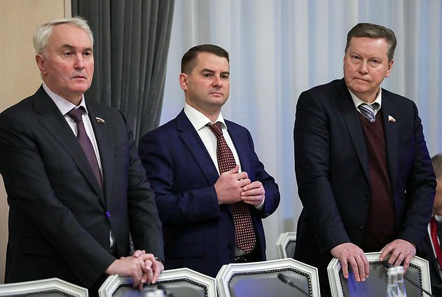 Reunión del Jefe de la Duma Estatal Vyacheslav Volodin, con el Presidente de la República de Cuba, Miguel Díaz-Canel Bermúdez